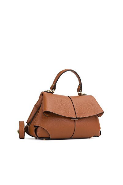 Posete Fagaras Amelie Leather Purse - Cognac, Casual Bag Made of Genuine Leather, Handbag, Bags