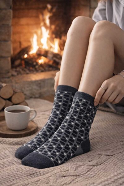 gigigiyim جوارب نسائية منقوشة بنمط البقلاوة الهندسية