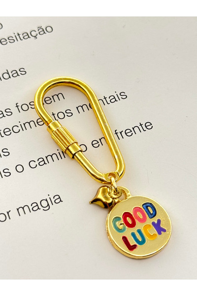 roshel Charm Keychain Good Luck Heart Bag Charm Keychain