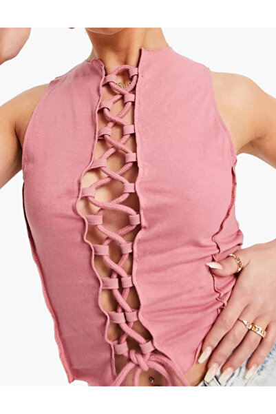 Missguided top, pink