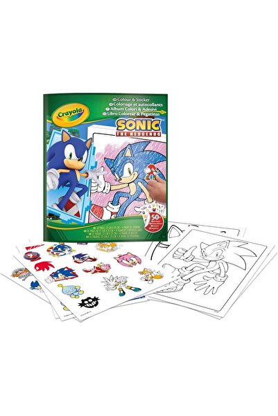 Crayola Sonic the Hedgehog Coloring Book with 32 Activity Pages and 4 Sticker Sheets by - Creative S