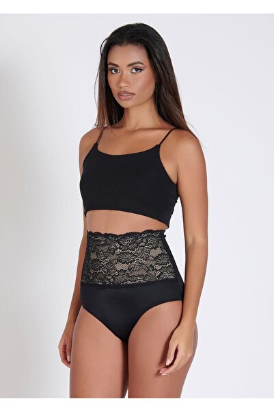 Belinay 0245 Beli Dantelli Yüksek Bel Korse Kadın Külot