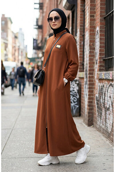 sefamerve Arma Detailed Zippered Jacket 0229-02 Tan