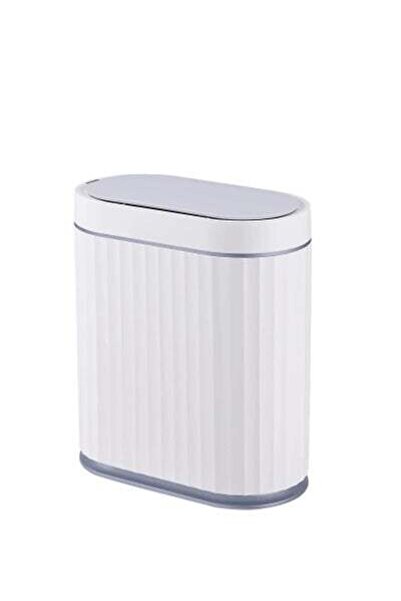 Arabest 9 L Bathroom Motion Sensor Trash Can Automatic Garbage Can, Slim Plastic Smart Trash Can with Lid