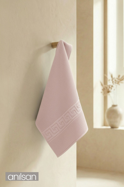 Anılsan Pudra Greek Hand Towel - 50X90 Cm, 225 Gr, 100% Cotton, Spa and Hotel Towel