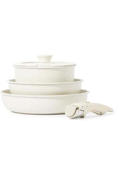 Arabest 5-Piece Non-Stick Cookware Set Granite Coating for All Stoves - Dishwasher and Oven Safe