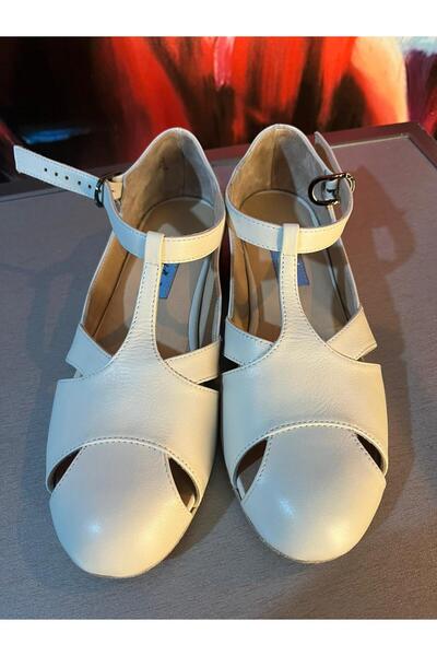 bitangosu Swingtime – T-Strap Swing-Lindy Hop- Dance Shoes (White Leather)