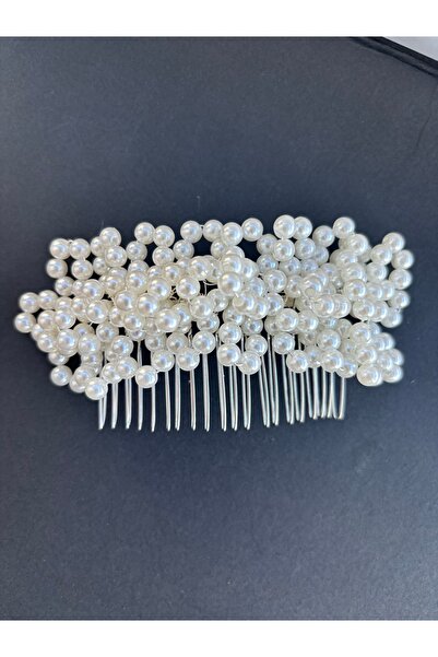 Store Gelin saçı aksesuar özel gün tokası incili dişli tarak toka gelin nişan...