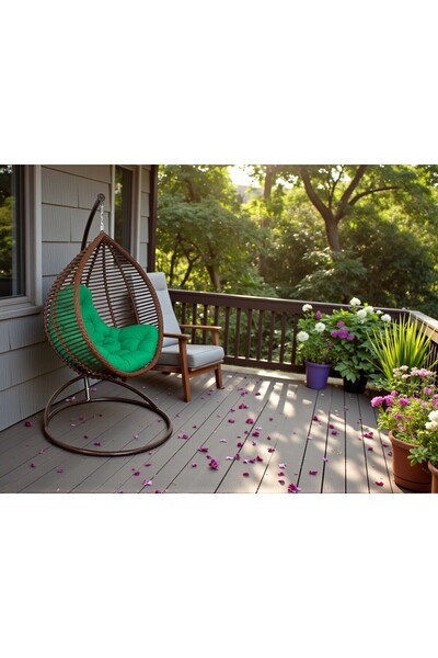 ChristmasExpress KIT hanging armchair brown/green