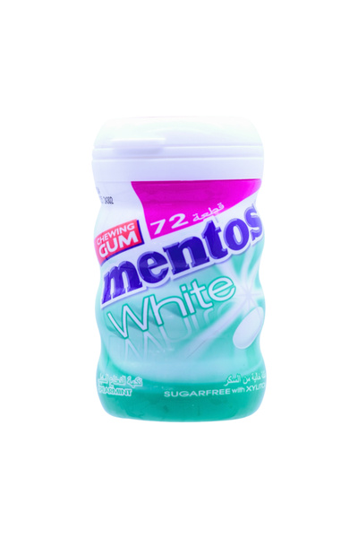 Mentos علكة بنكهة النعناع الأبيض، 72 قطعة، 103 غرام