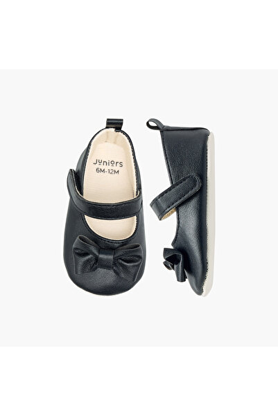 Juniors أحذية طويلة بفيونكة مع إغلاق بخطاف وحلقة