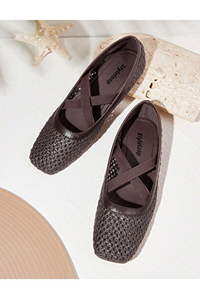 Sheya Shein ballerinas, brown