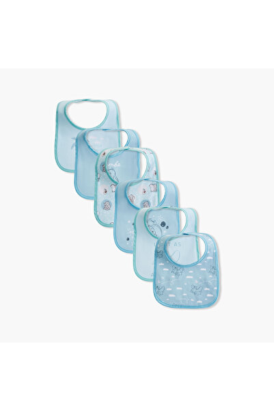 Disney Dumbo Print Bib with Button Closure - Set of 6