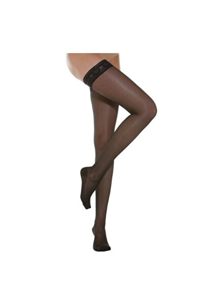 RELAXSAN Medium compression elastic stockings, Relaxsan, thigh-high, Black, 3