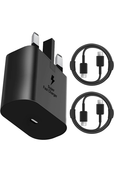 Samsung Adapter 25W 3 Pin Without Cable Black