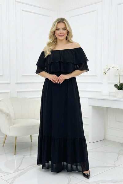 FLORANCE TEKSTİL JAMİLA BÜYÜK BEDEN ABİYE ELBİSE