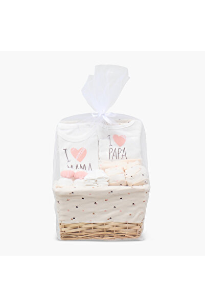 Juniors طقم هدايا ملابس مكون من 12 قطعة بنقشة قلوب