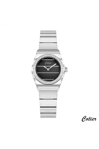 Genevcorner Cotier Silver Watch – Black Dial
