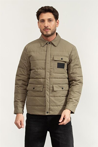 Replay Erkek Bej Cep Detaylı Mont