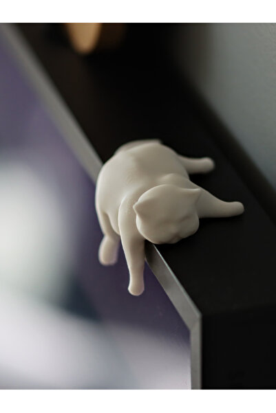 mofimo Monitör ve Köşe Arkadaşı: Uykucu Kedi Dekoratif Aksesuar