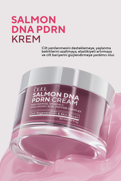 The Ceel Somon DNA PDRN Onarıcı Yüz Kremi – Seramid & Peptit Kompleksi 50 ml
