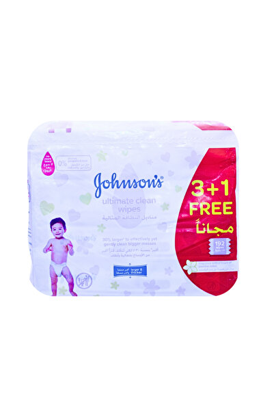 Johnson ULTIMATE CLEAN BABY WIPES 3+1FREE