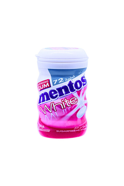 Mentos علكة بيضاء بنكهة الفراولة، 72 قطعة، 103 غرام