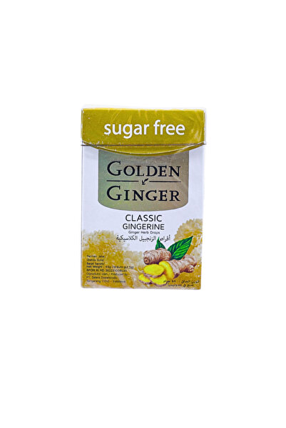 GOLDEN GINGER قطرات الزنجبيل الكلاسيكية الخالية من السكر 45 غرام