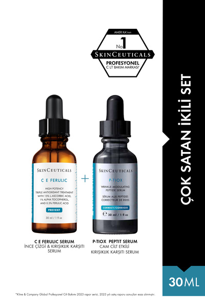SkinCeuticals Saf C Vitamini Antioksidan Serum ve P-tiox İnce Çizgi ve Yaşlan...