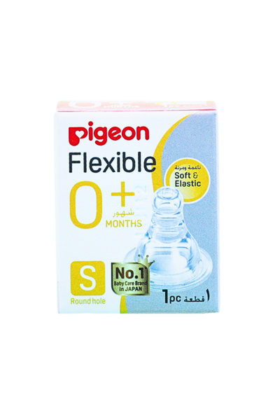 Pigeon حلمة سيليكون رفيعة الرقبة +0 شهر قطعة واحدة