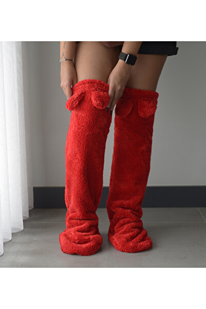 Pababo Uzun Peluş Çorap – Yumuşak Dokulu Sıcak Tutan Ev Çorabı