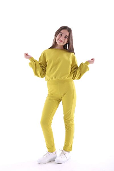 Ozmoz By Mukadder Özden Organic Yellow Girls' Riding Pants