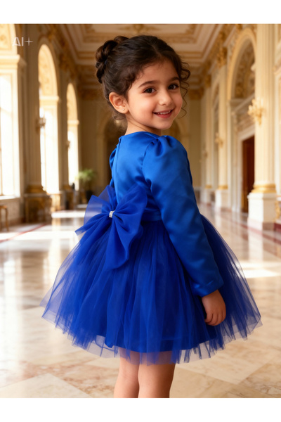 Lunas tekstil Rochie simplă pufoasă din țesătură de tul satinat