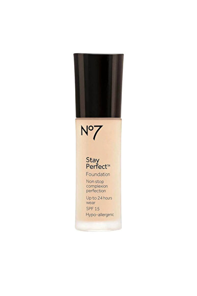 NO7 Stay Perfect Foundation All Skin Types Coverage Medium Porcelain Color 30 ml