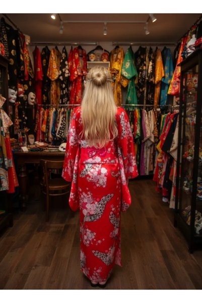 Beşik Kostüm Japon Kimono Kostümü Yetişkin