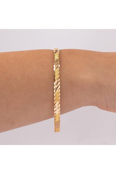 15 Gram Simli Üçlü Burma Bilezik 22 Ayar