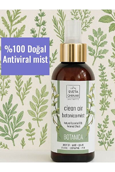 SvetaChinar %100 DOĞAL içerikli Antiviral AROMA mist CLEAN AİR BOTANİCA, Oda ...