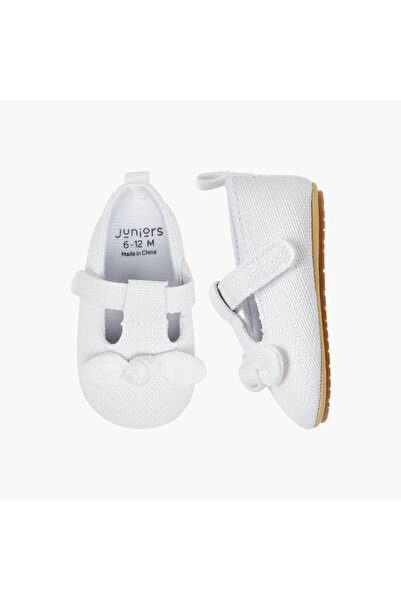 Juniors جوارب بناتي بإغلاق لاصق - قماش ناعم