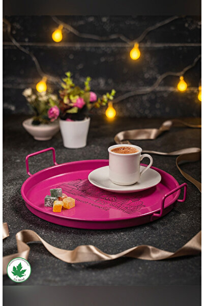 LİNMETAL Metal Sunum Tepsisi, Kahve Tepsisi, Çay Tepsisi, Sunum Tepsi, Dekora...