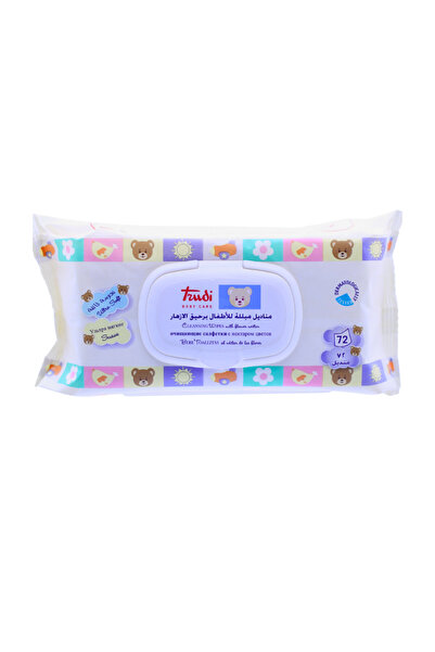 Trudi مناديل تنظيف الأطفال برائحة رحيق الزهور، 72 منديل