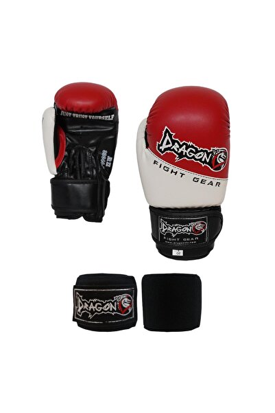 Dragondo 33044 Red Children's Boxing Gloves and 2 Meter Children's Bandage Children's Boxing Set