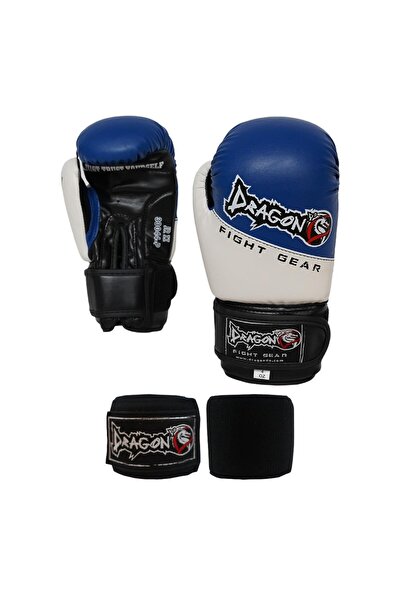 Dragondo 33044 Blue Children's Boxing Gloves and 2 Meter Children's Bandage Children's Boxing Set