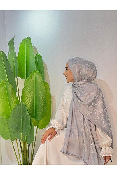 ALESYA SCARF شال من الحرير الصوفي ذو وجهين من G Desen