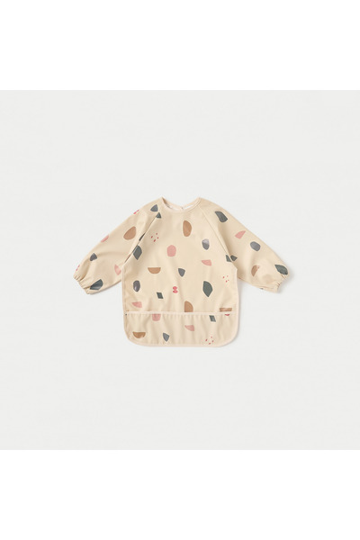 Juniors Printed Apron Bib with Long Sleeves