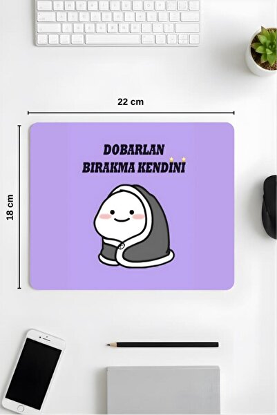 pierrebella 18x22 Cm Desenli Mouse Pad Kaymaz Baskılı Tasarımlı Mouse Pad,Ofis Aksesuarları Get Together