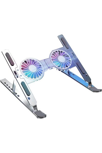 Arabest Laptop stand with RGB cooling system, suitable for 17 inch laptops, adjustable