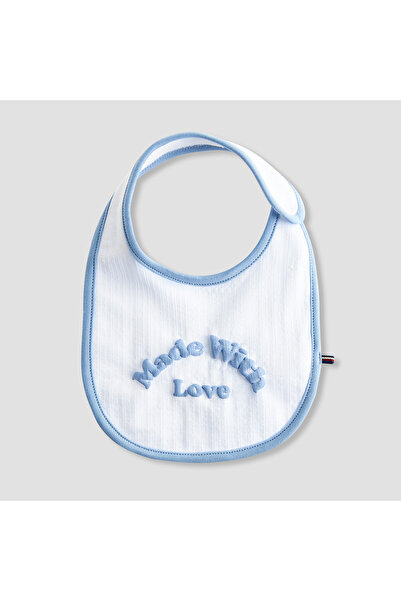Juniors Slogan Print Bib with Button Closure