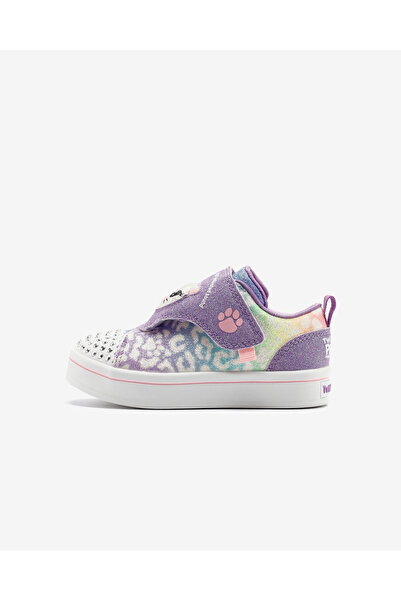 SKECHERS TWİ - LİTES - TWİNKLE PETS Küçük Kız Çocuk Mor Işıklı Spor Ayakkabı ...