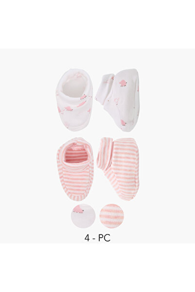 Juniors Printed Booties - Set of 2