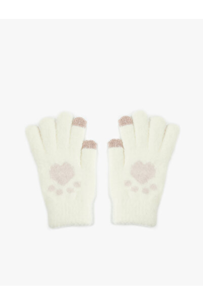 Koton Mănuși de pluș cu model de labe